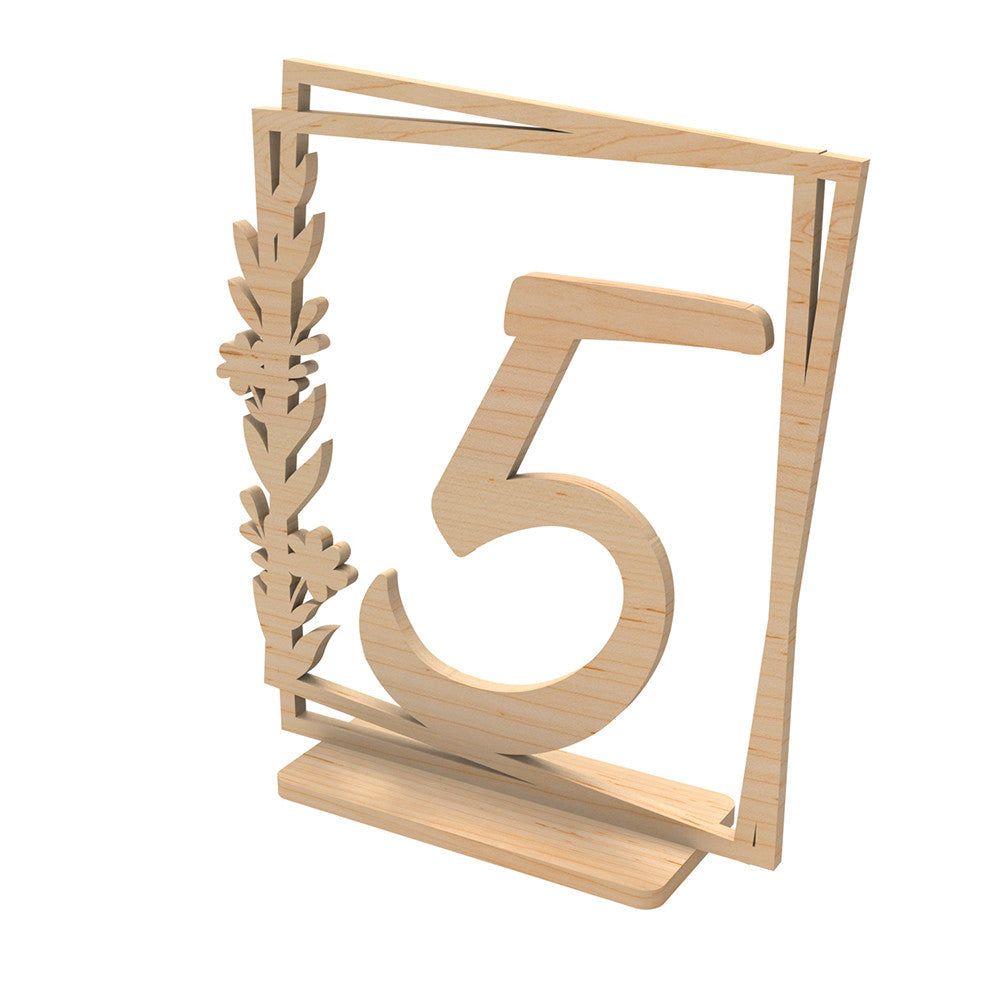 Wooden table numbers 2