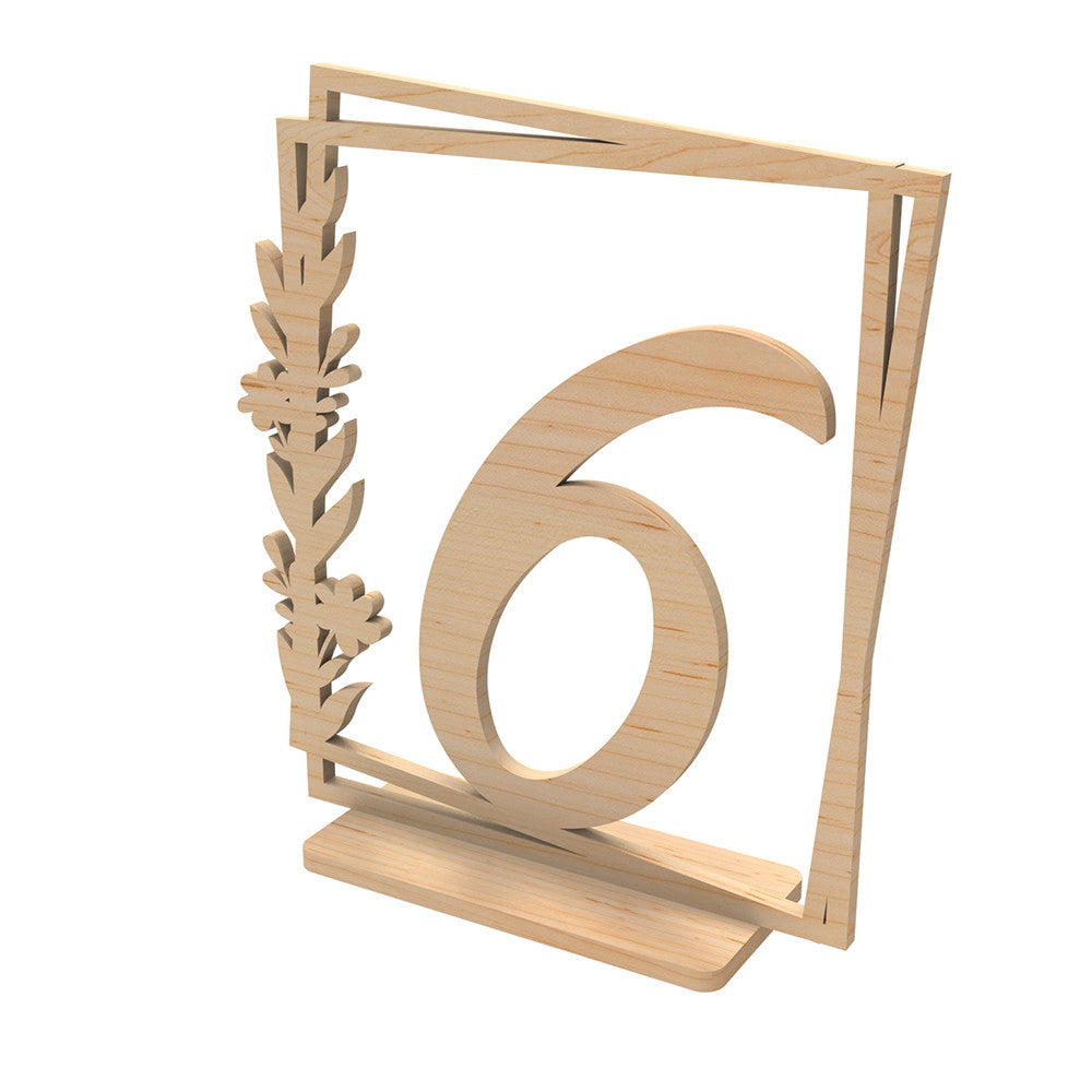 Wooden table numbers 2