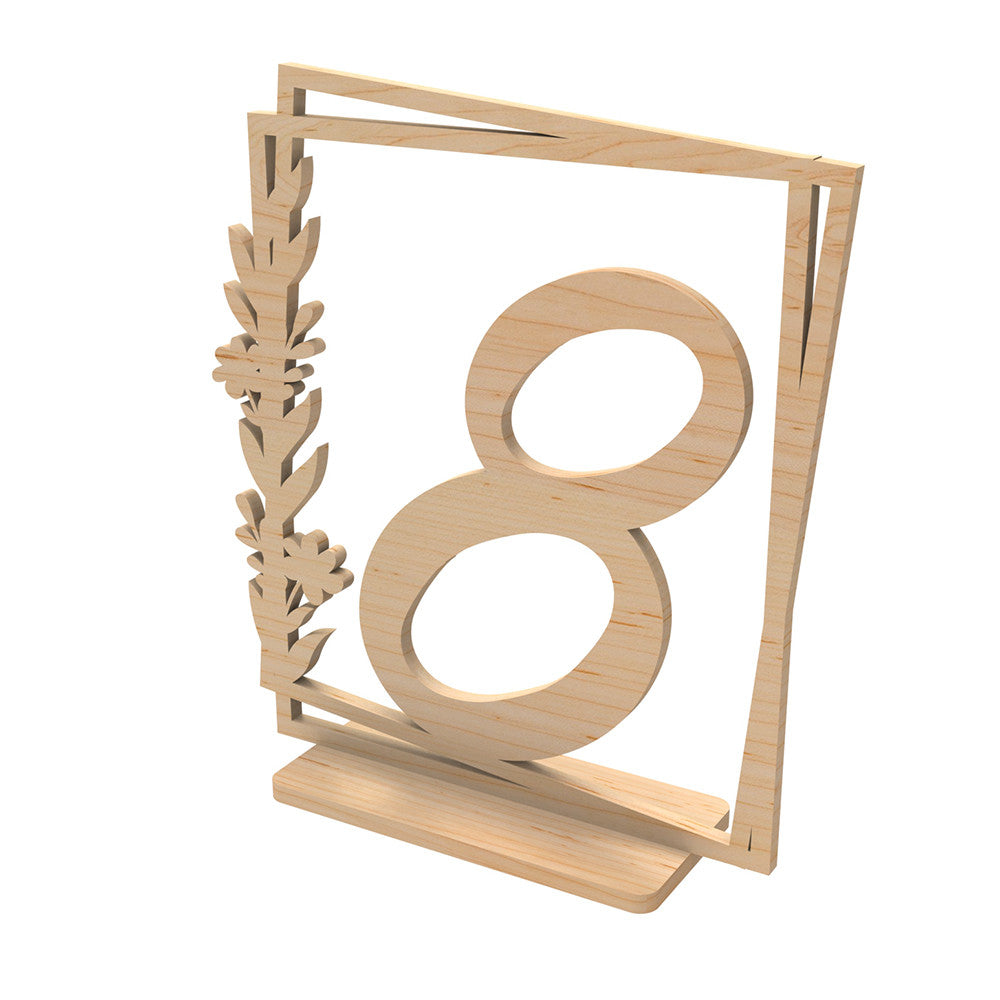 Wooden table numbers 2