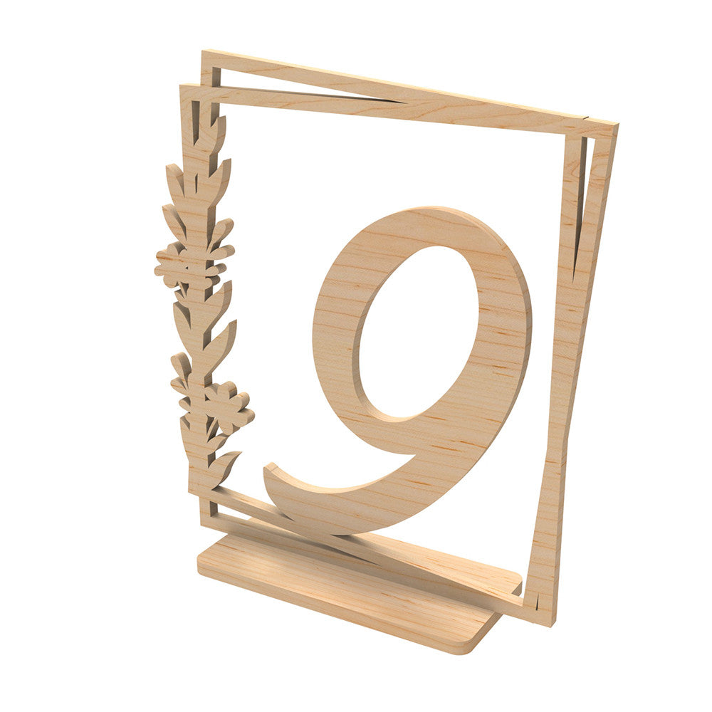 Wooden table numbers 2