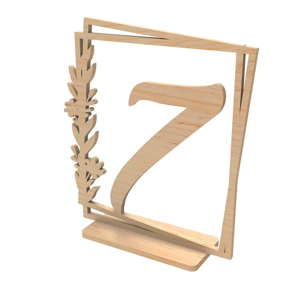 Wooden table numbers 2