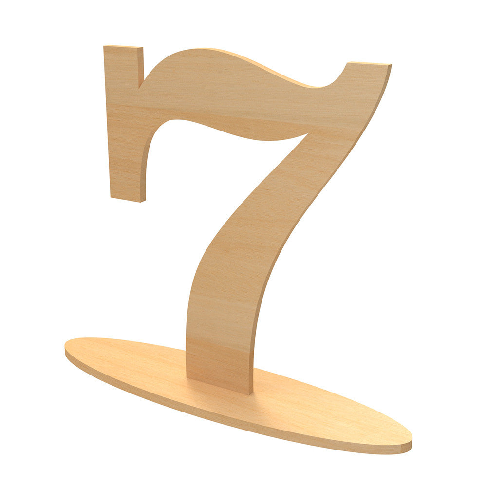 Wooden table numbers