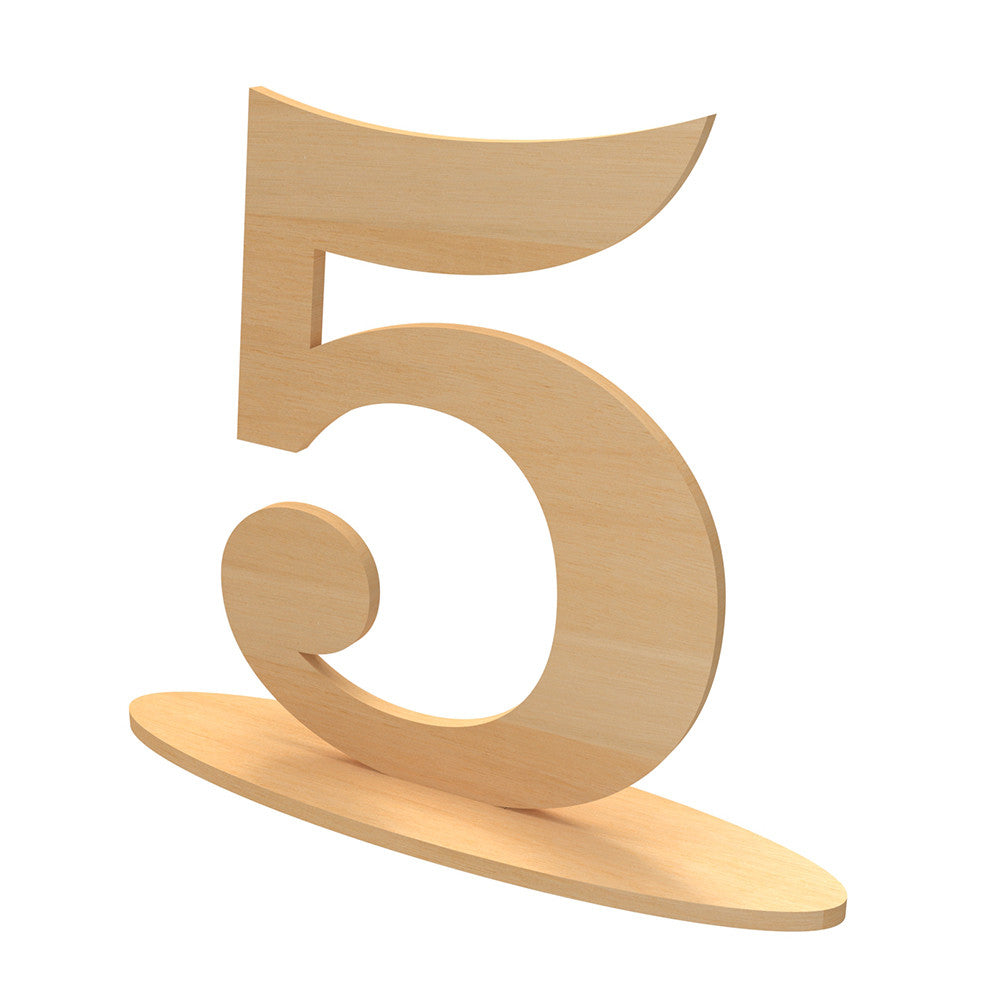 Wooden table numbers