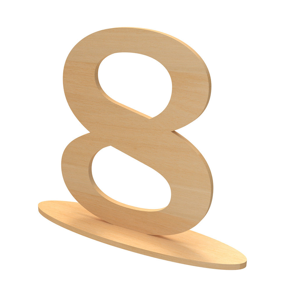 Wooden table numbers