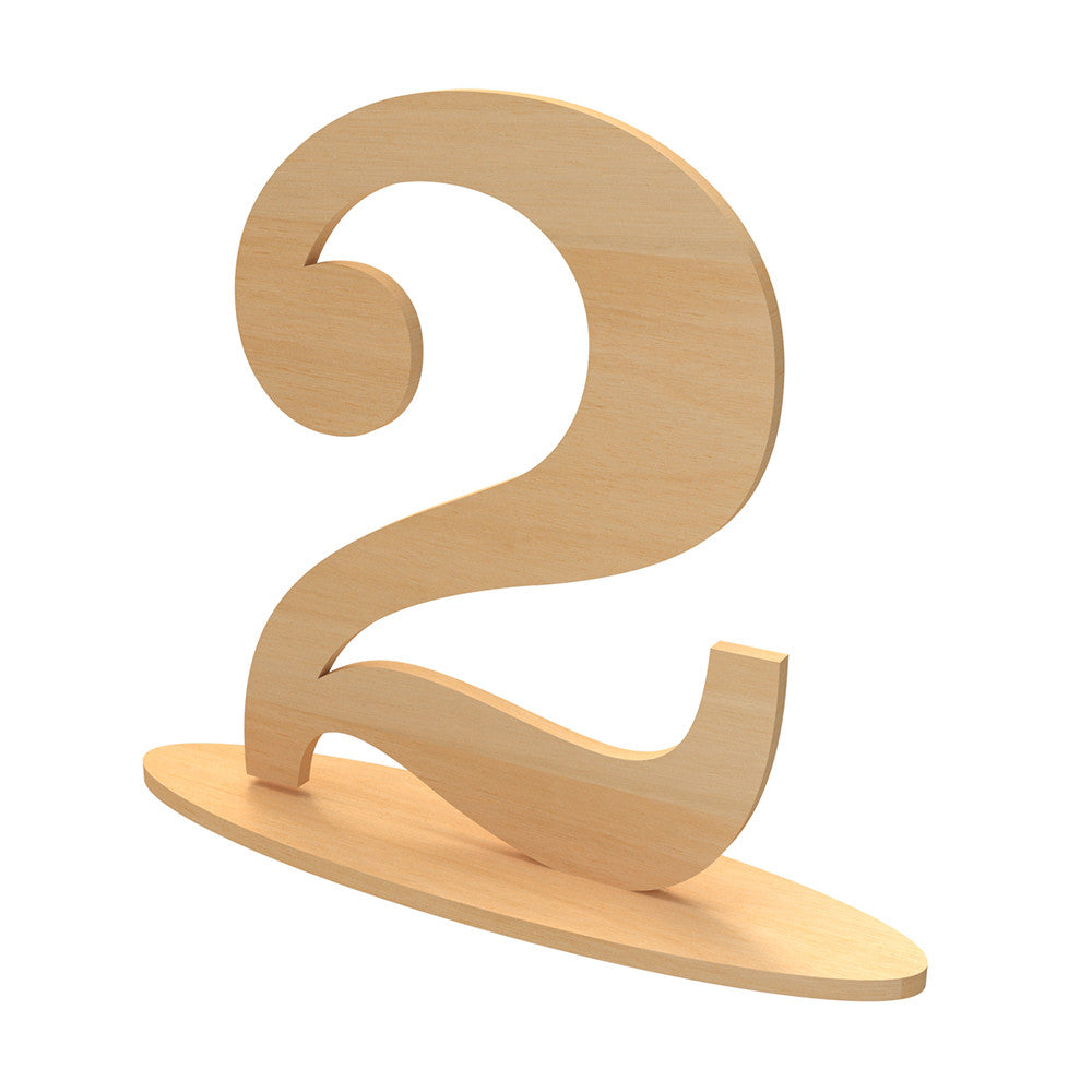 Wooden table numbers