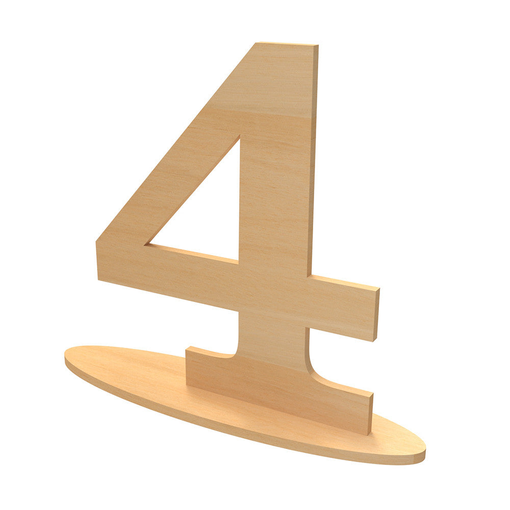 Wooden table numbers