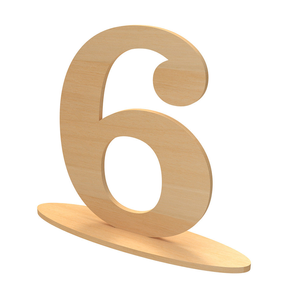 Wooden table numbers