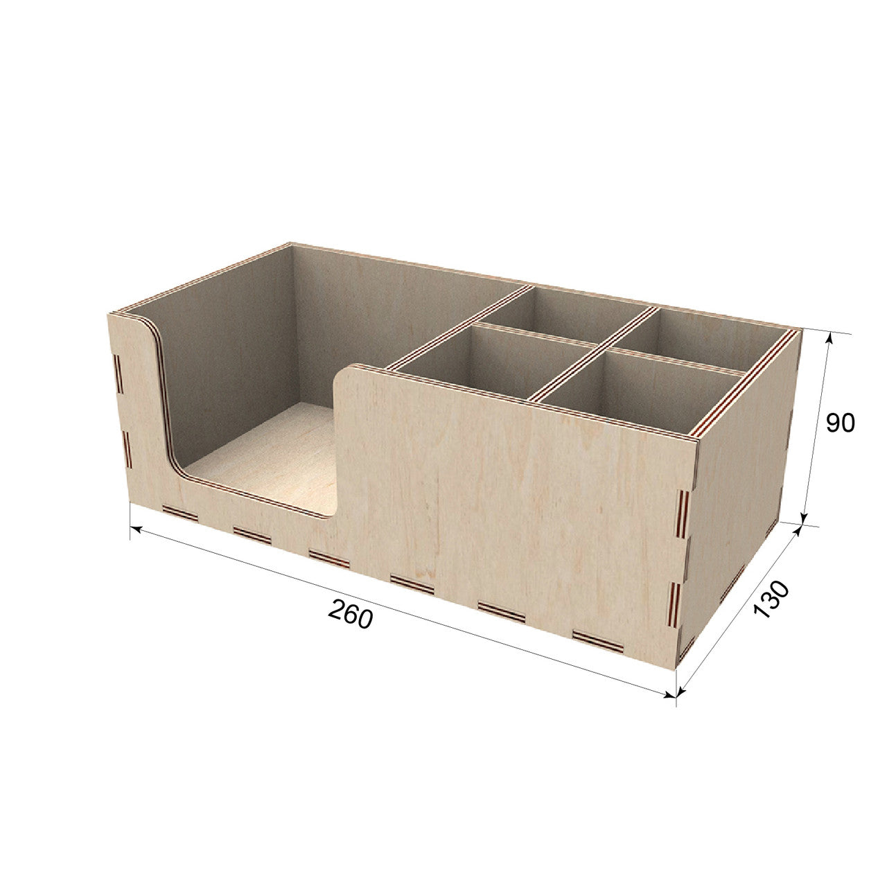 Bar organizer wooden 130x260x90