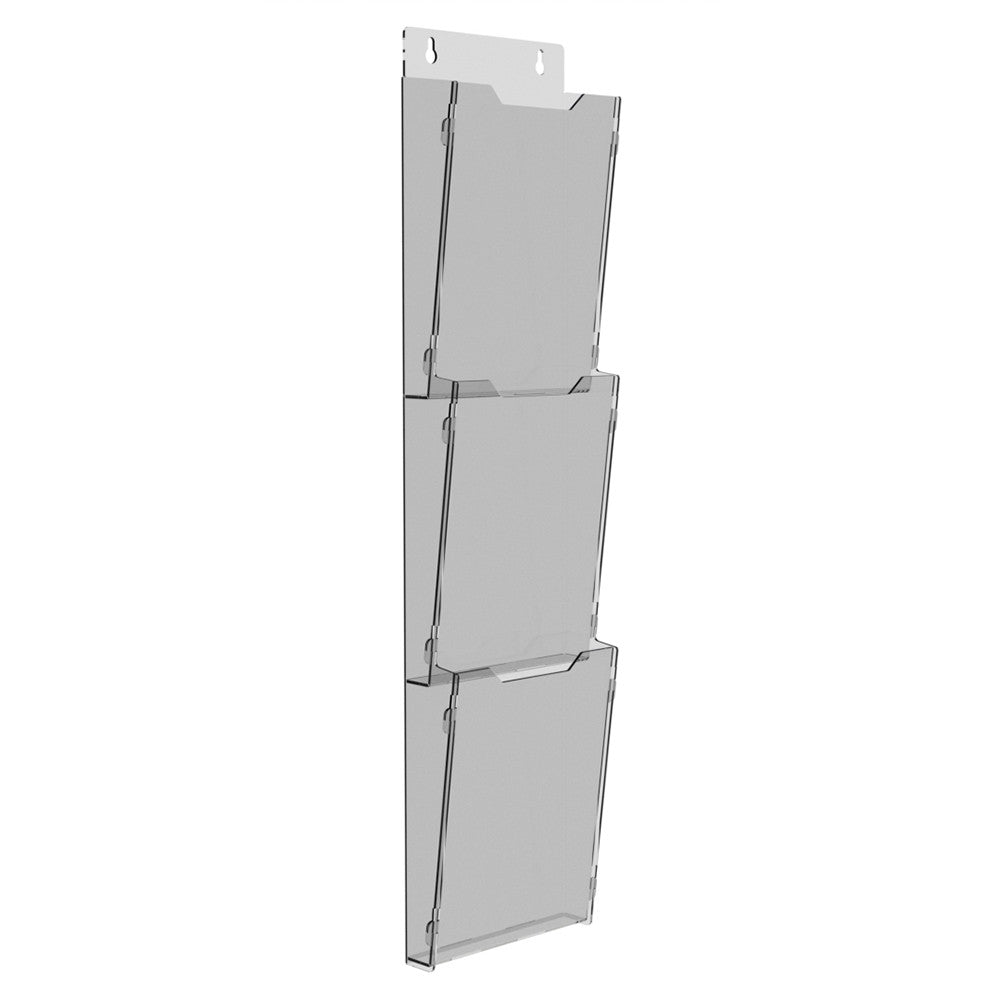 Booklet holder for booklets 100x210 3-tier