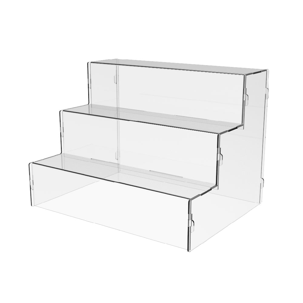 Acrylic Risers Display Stands, 3 Tier Perfume Organizer 5.9"x5.9"x7.87 in , Clear stand for goods 200x150x150mm, Display Shelf & Versatile Cupcake Stand Holder, Display Risers for Figures, Dessert Shelves for Party for Decoration