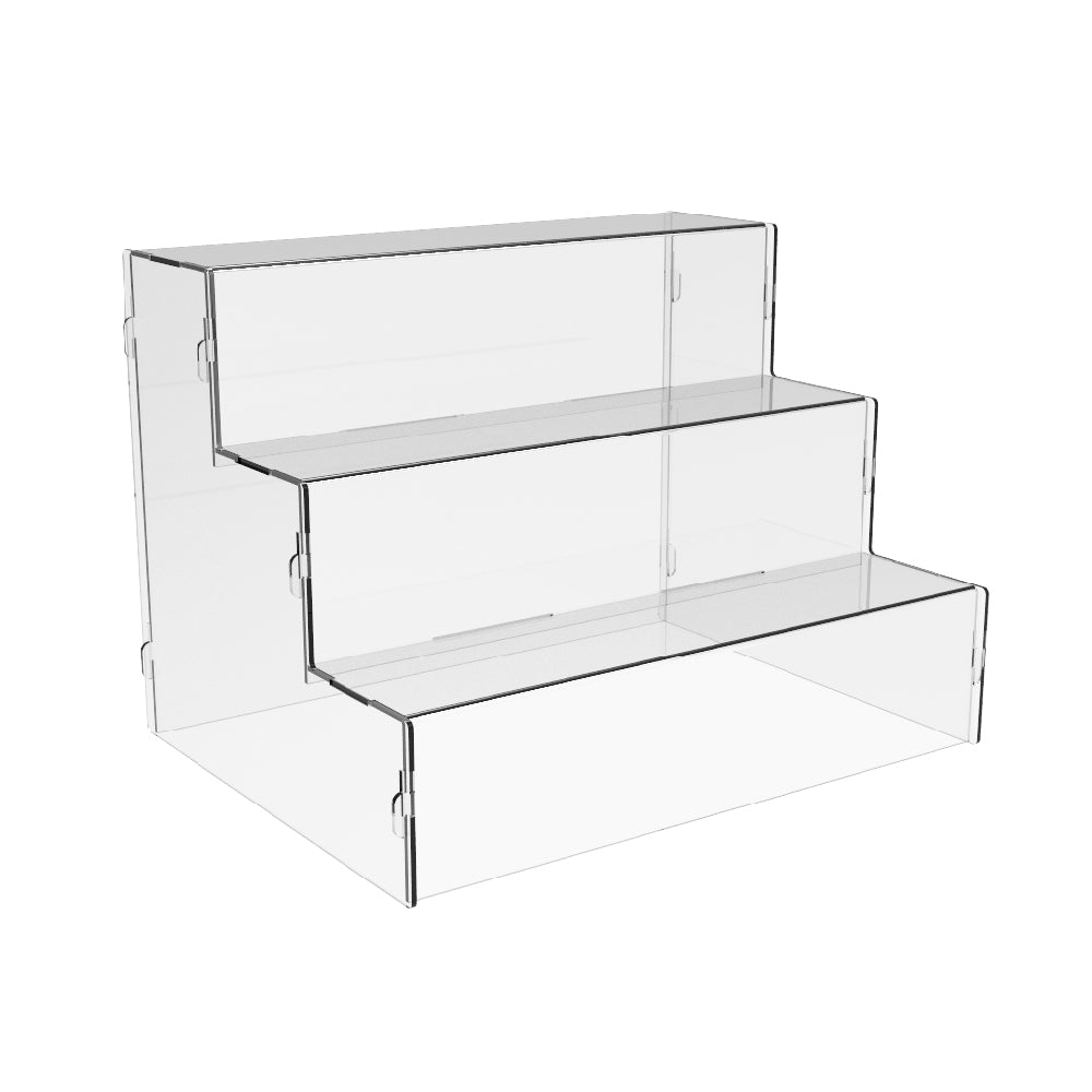 Acrylic Risers Display Stands, 3 Tier Perfume Organizer 5.9"x5.9"x7.87 in , Clear stand for goods 200x150x150mm, Display Shelf & Versatile Cupcake Stand Holder, Display Risers for Figures, Dessert Shelves for Party for Decoration