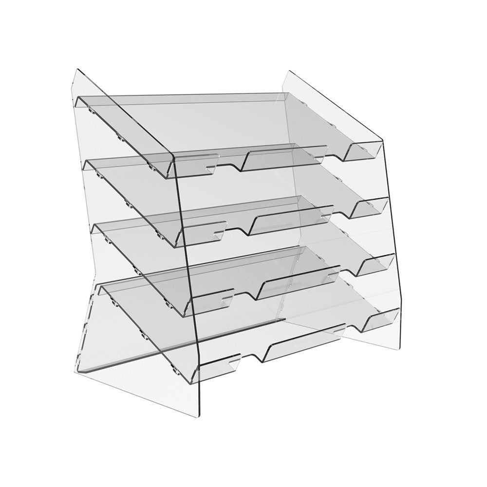 display stand for candy bars, tabletop, 4 shelves, 400x255x411