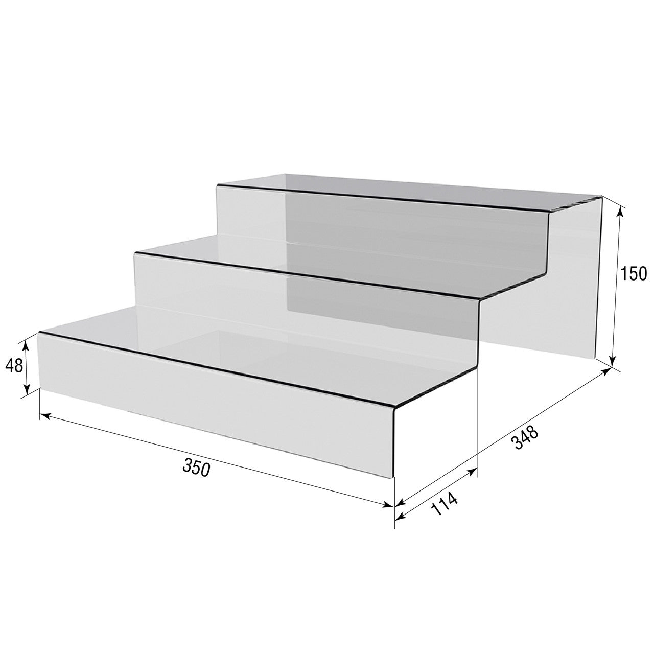 goods cabinet for 3 shelves 350x348x150