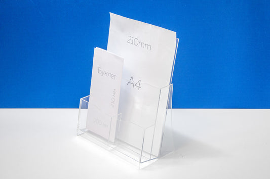 stand for booklets A4 vert + 2 compartments. for Eurobooklets