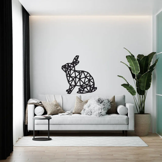 Wall art, A Rabbit Plywood Wall Art, Wall Hanging, Living Room Wall Decor, Home Decor