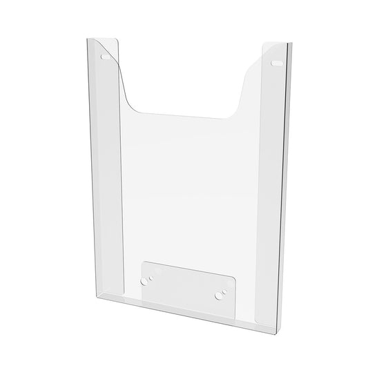 Paper holder A4 297x210x15mm, Vertical document display wall mounted with self-tapping screw. PET 0.7