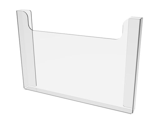 Paper holder A4 297x210x20mm, Horizontal document display wall mounted with  mounting tape.