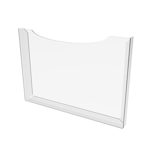 Horizontal brochure holder, Document holder  A4, brochure display 297x210x10mm, with mounting tape PET 0.7