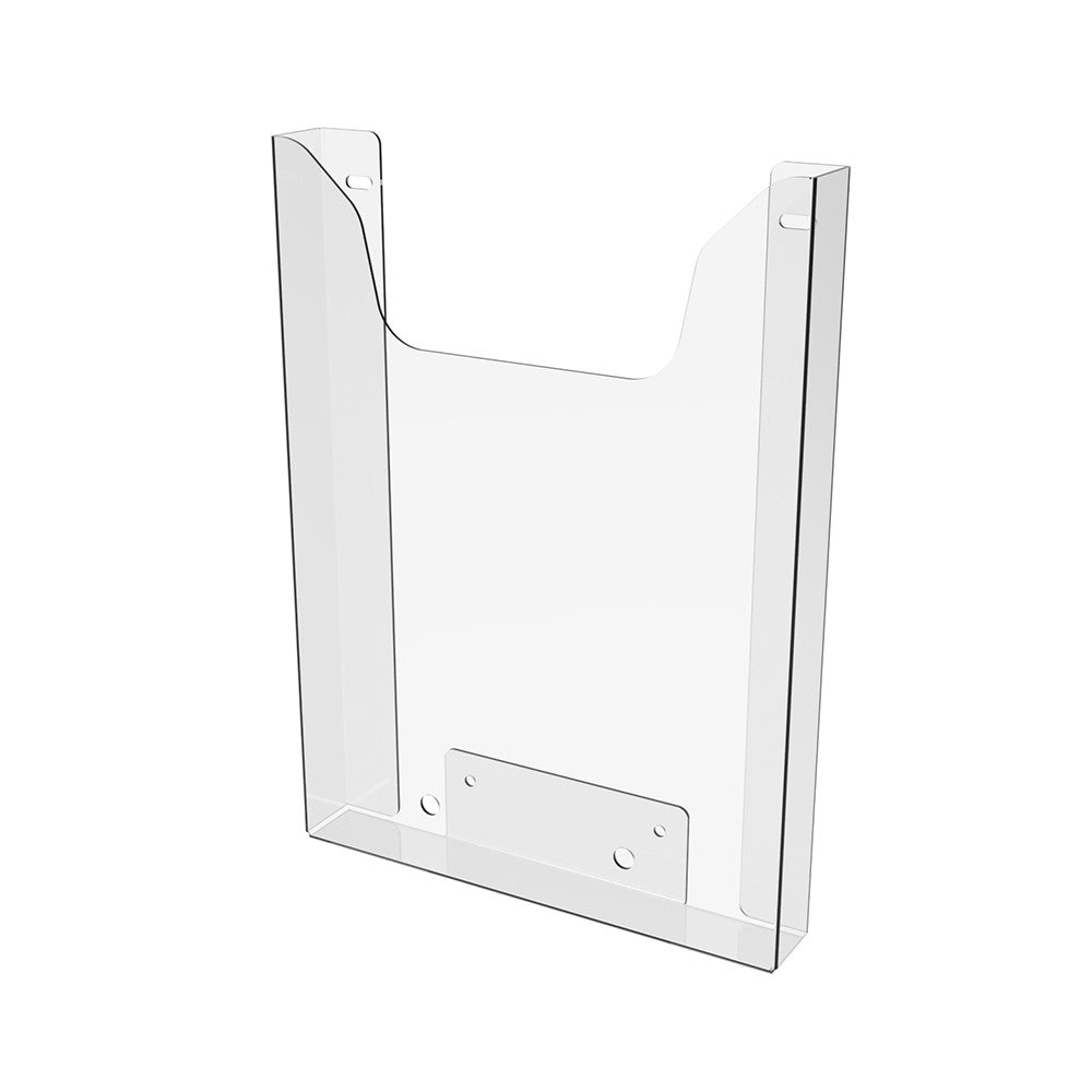 Paper holder A4 275x210x25mm, Vertical document display wall mounted with self tapping screws.