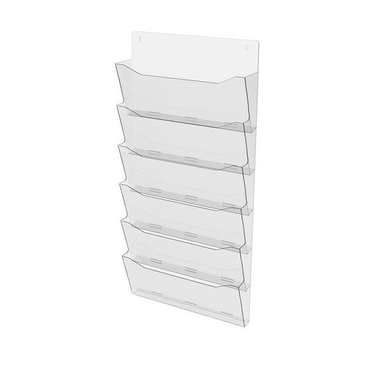 Booklet holder for A4  480x1000x37mm, Brochure display 6 tier