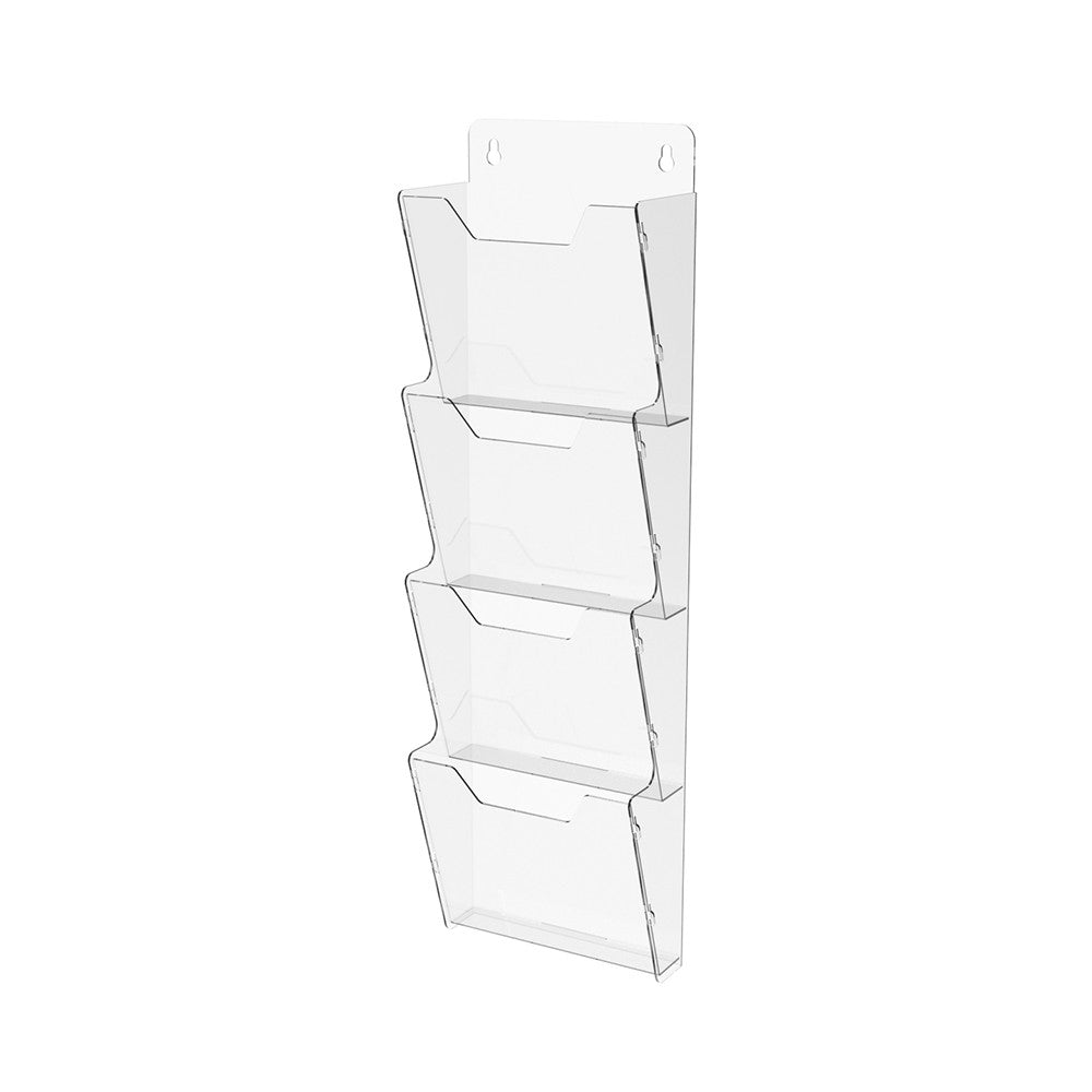 Booklet holder pocket A5 542x163x80mm, Document display,  4 tier vertical paper holder