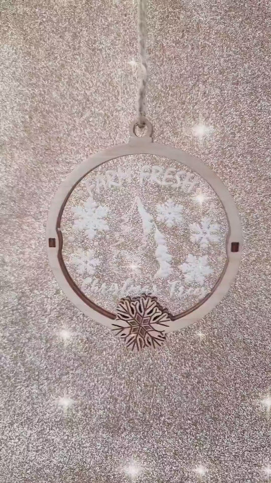 Adorno navideño, juguetes navideños, decoración navideña, adorno navideño de árbol de madera,